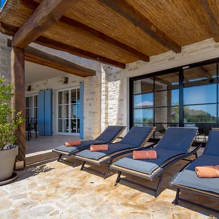 Plava With Panoramic Seaview And Big Pool