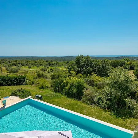 Plava With Panoramic Seaview And Big Pool Villa Bale