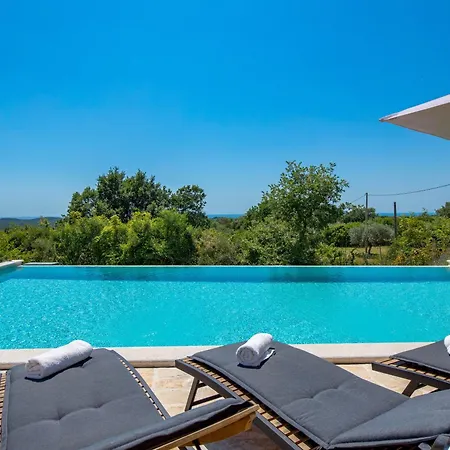 فيلة Plava With Panoramic Seaview And Big Pool