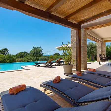 Plava With Panoramic Seaview And Big Pool فيلة *