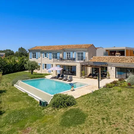 فيلة Plava With Panoramic Seaview And Big Pool *