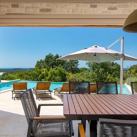 Plava With Panoramic Seaview And Big Pool *