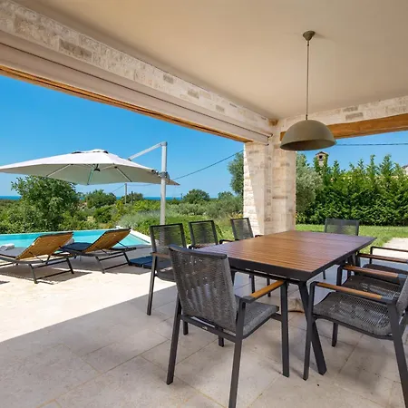 Plava With Panoramic Seaview And Big Pool * Bale