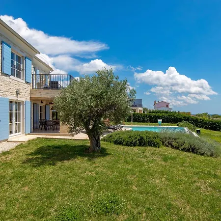 فيلة Plava With Panoramic Seaview And Big Pool
