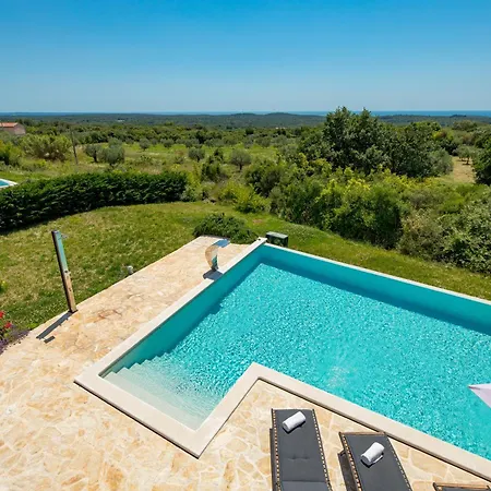 Plava With Panoramic Seaview And Big Pool