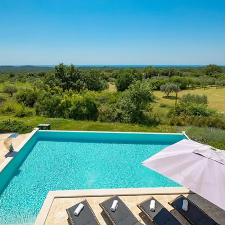 Plava With Panoramic Seaview And Big Pool *