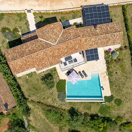 Plava With Panoramic Seaview And Big Pool Willa