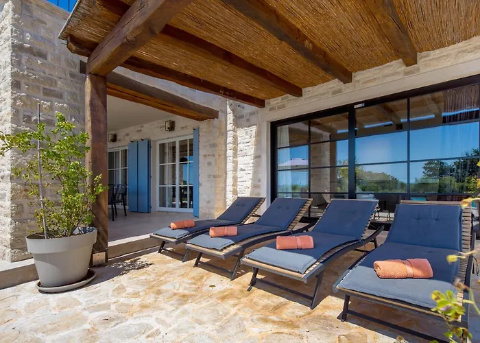 Plava With Panoramic Seaview And Big Pool