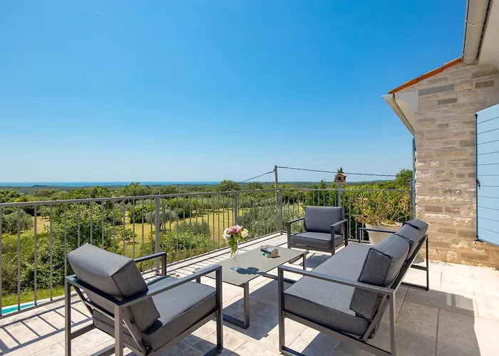 Plava With Panoramic Seaview And Big Pool Villa Bale