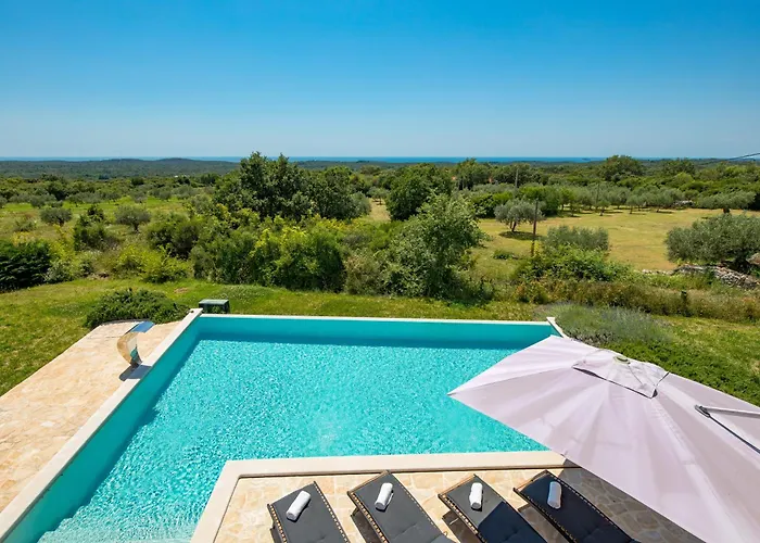 Plava With Panoramic Seaview And Big Pool *