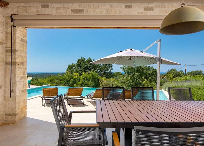 Plava With Panoramic Seaview And Big Pool *