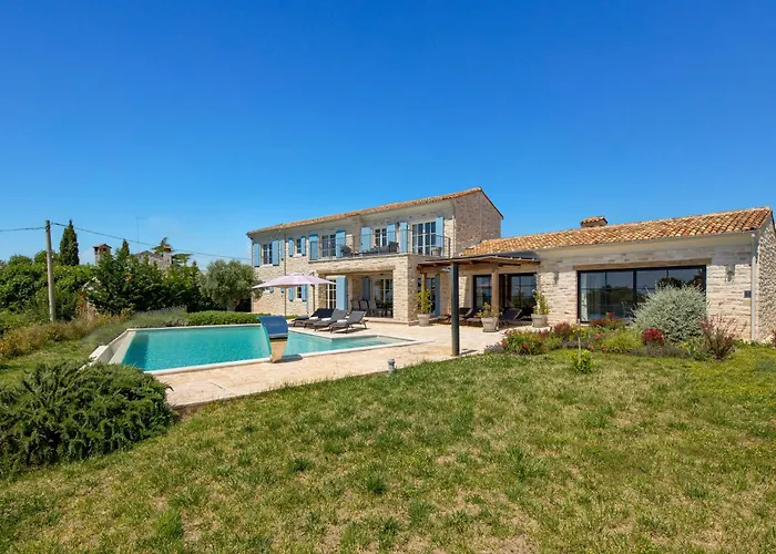 Plava With Panoramic Seaview And Big Pool Villa Bale