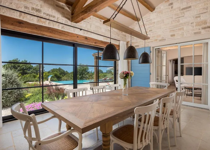 Plava With Panoramic Seaview And Big Pool * Bale